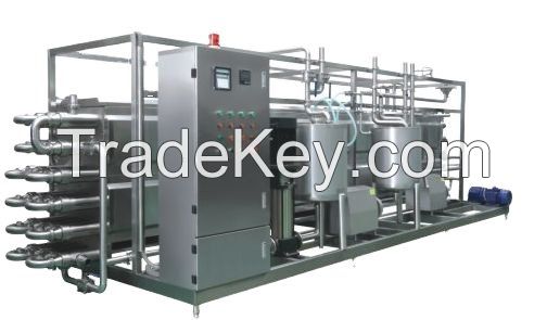 Low consumption UHT aseptic box package UHT milk machine line