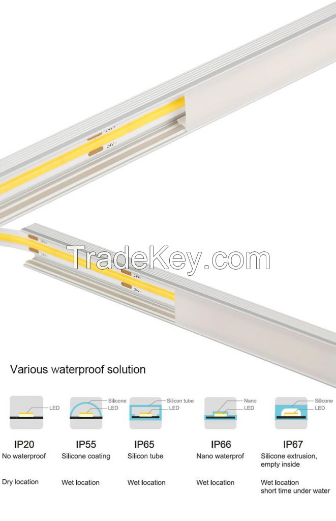 COB soft light strip shop sign, LED COB soft light strip factory price direct sale