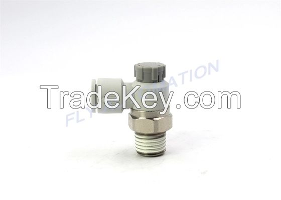 AS2201F-01-10S Speed Control Valve With One Touch Fitting Elbow Type Lot Of 5 SMC Type