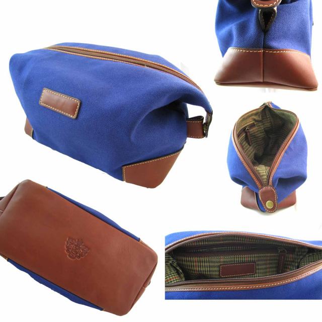 Leather & Canvas Pouch