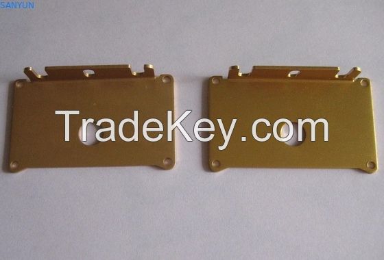 Punch Press Metal Stamping Customized Copper Brass Battery Box Spare Parts