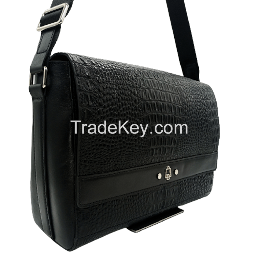 High Quality Custom Crocodile Crossbody Messenger Bag