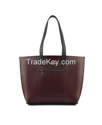 High Quality Custom Horse Brown Long Handle Tote Bag