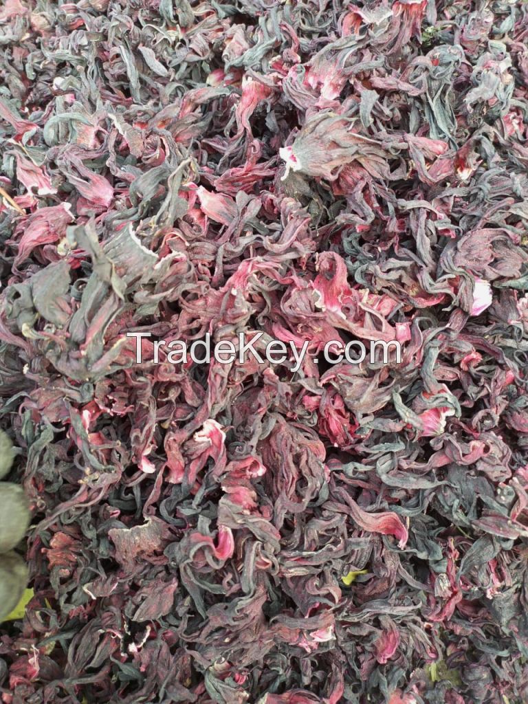 Dried whole Hibiscus Flowers from Nigeria