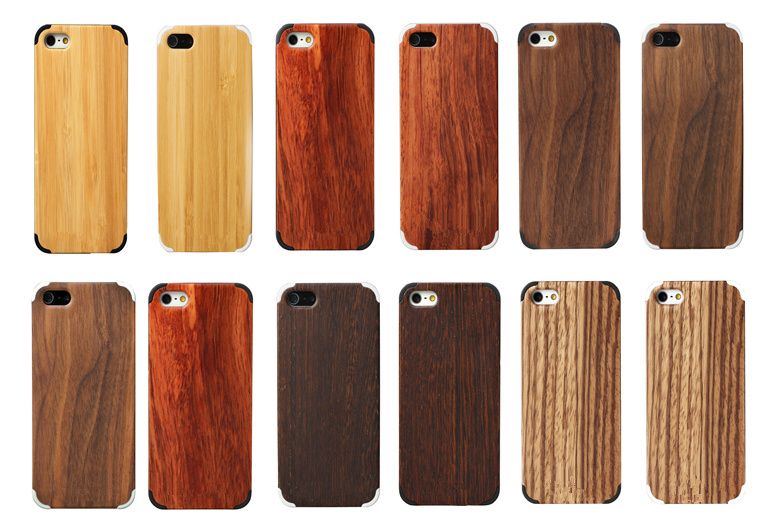 wooden case and bamboo case for model phone 5 and 5s