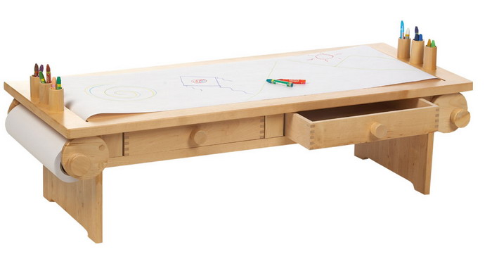 Baby Wood Drawing Table