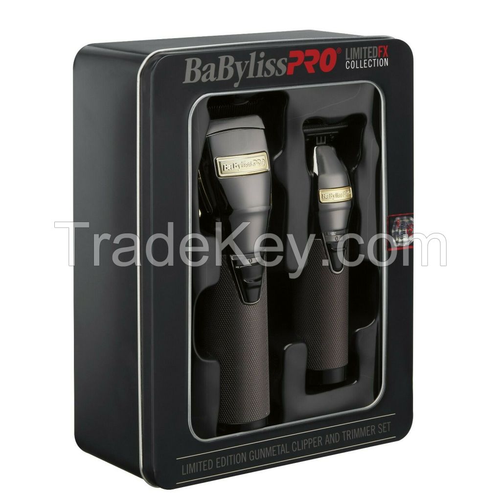 Fast Ship BaBy _liss PRO LimitedFX Collection Gunmetal Clipper &amp; Trimmer Set