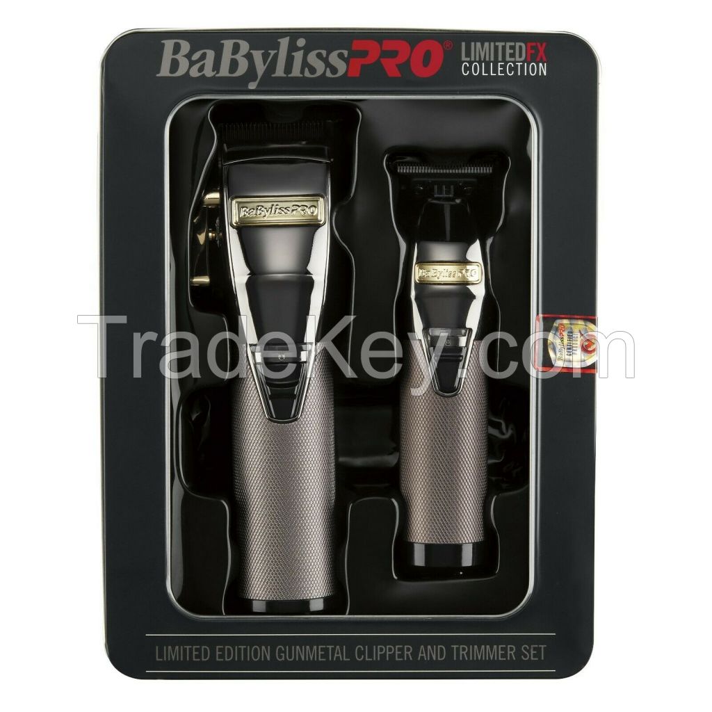 Fast Ship BaBy _liss PRO LimitedFX Collection Gunmetal Clipper & Trimmer Set