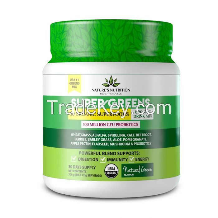 Selling Super Greens Drink - Natural Green 360g