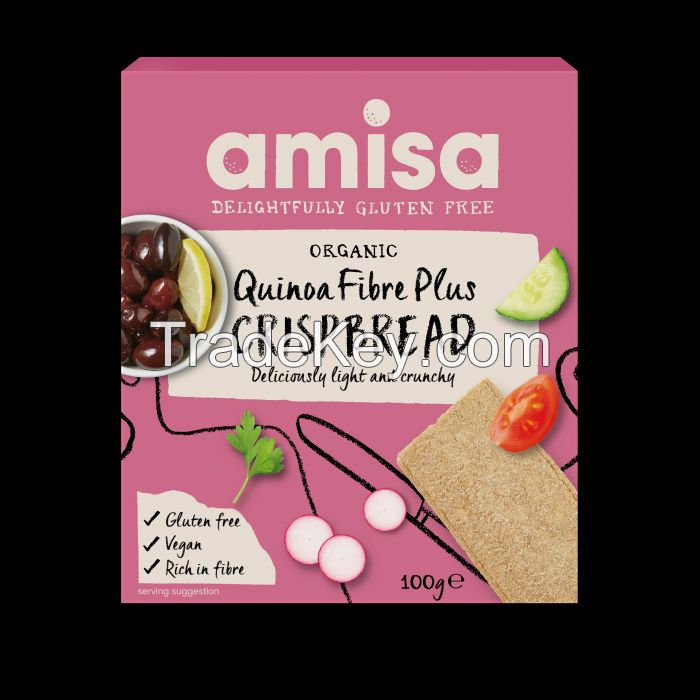 Selling Amisa Organic Crispbread Quinoa Fibre Plus 100g