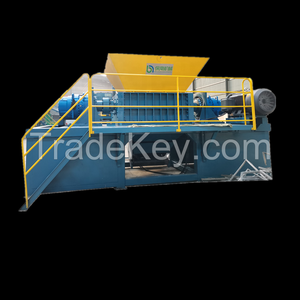 Single Shaft Wood Pallet Plastic Recycling Machine Single Shaft Shredder Machine