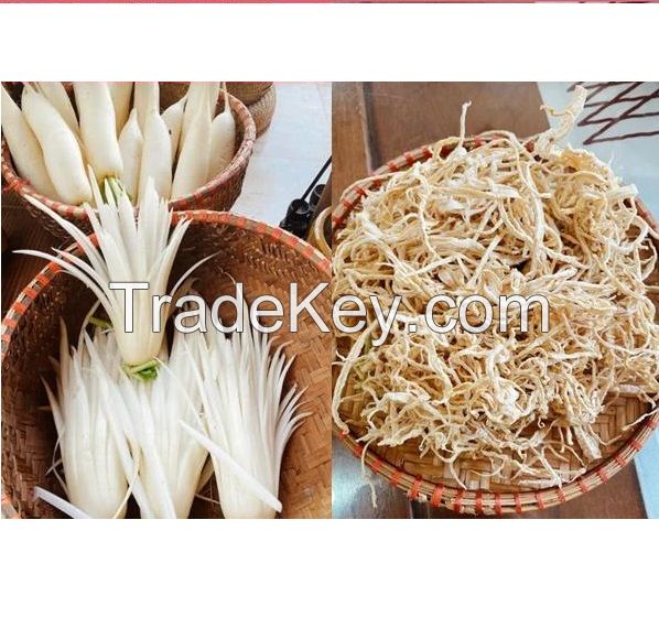 Dried white radish - Dried turnip - Dehydrate Sliced radish white color