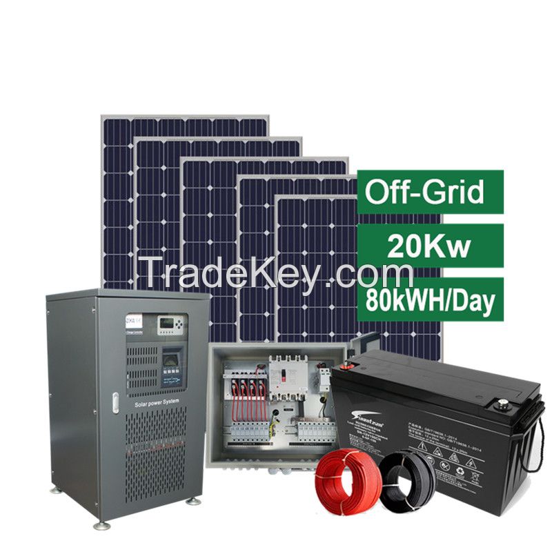 10KW solar panel off grid ground mount,complete solar system off grid 10KW