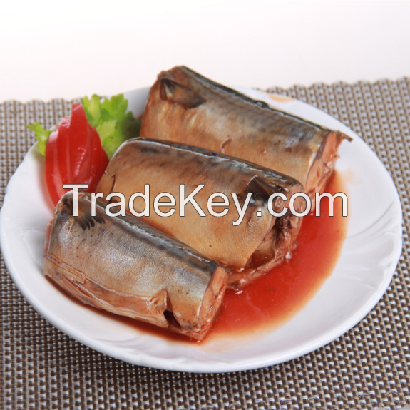 Factory price canned Mackerel in water/oil/tomato sauce 425g