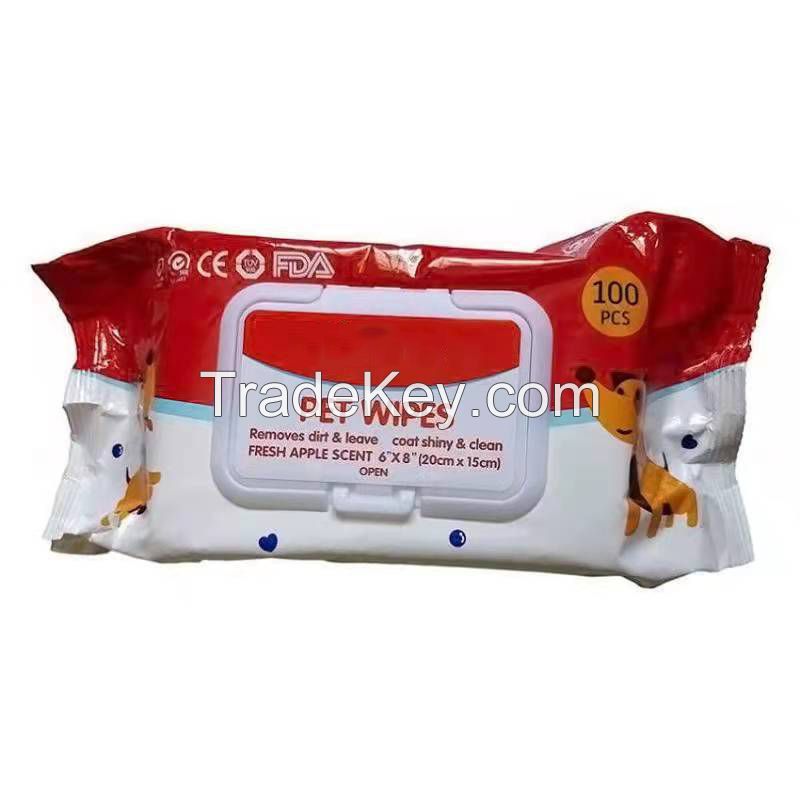 Wholesale organic pet eye cleaning wipes With Cats And Dog Cleaning Pet Wipes