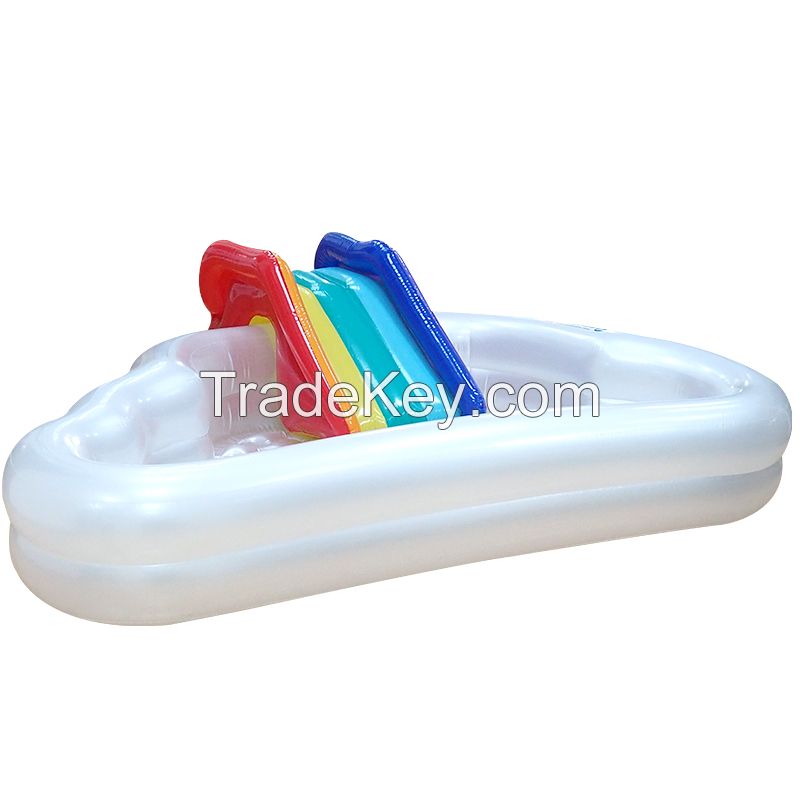 2022 outside inflatable games inflatable floating water slide inflatable waterslide for fun