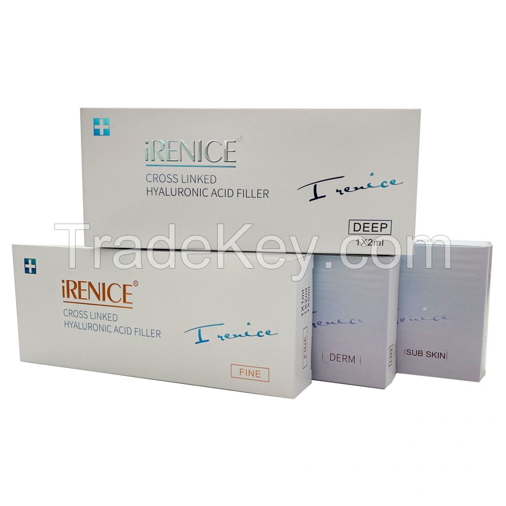 Irenice Sodium Hyaluronate Acid Gel for Plastic Surgery Cheek Nose up Dermal Facial Filler for Beauty Use