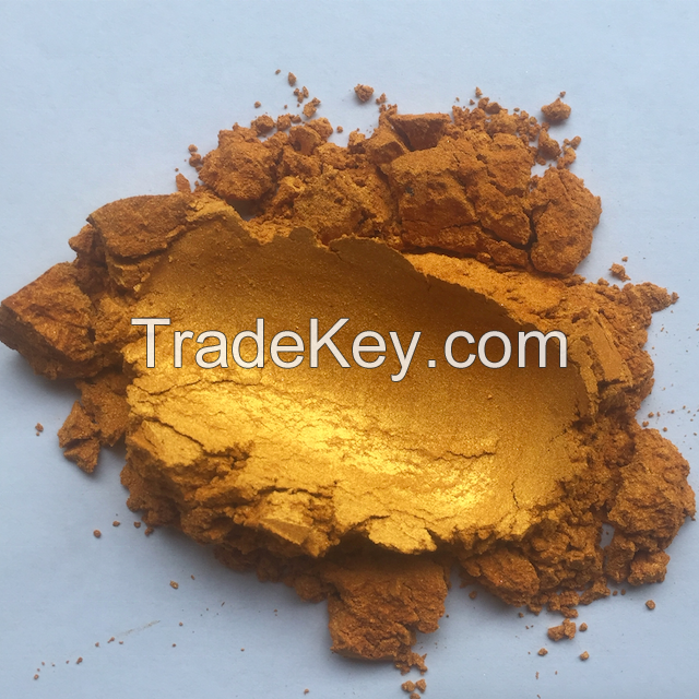 Pure 24K gold sparkle appearance pearlescent pigment mica powder