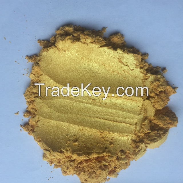 Pure 24K gold sparkle appearance pearlescent pigment mica powder