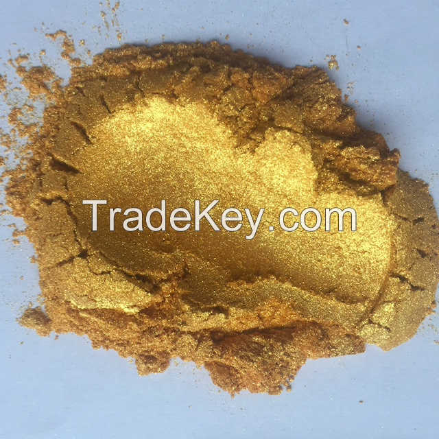 Pure 24K gold sparkle appearance pearlescent pigment mica powder