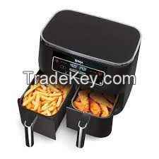 Good MOQ LED display 4L Aluminum PTFE round shape air roaster electric air fryer