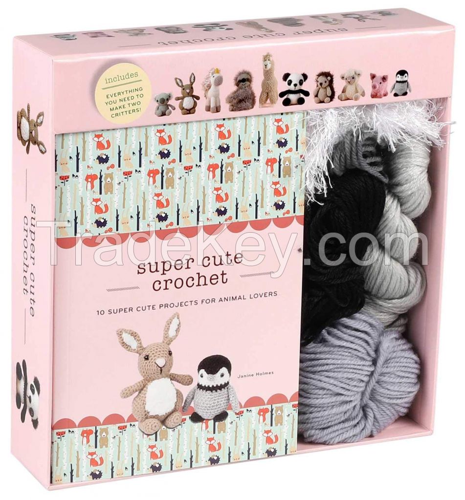 Hot sale Ergonomic Crochet Hooks Set Yarn Weave Knitting Hooks Needles Crochet Kits With Case and Crochet Accessories Kit