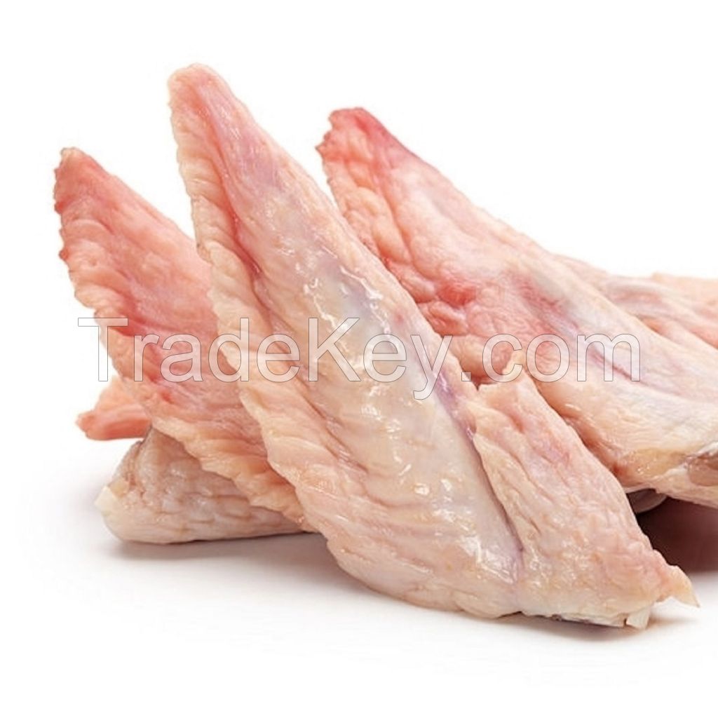 White Skin Only Frozen Raw Chicken Wing Finest Quality Fresh Frozen Process Chicken Mid Joint Wings