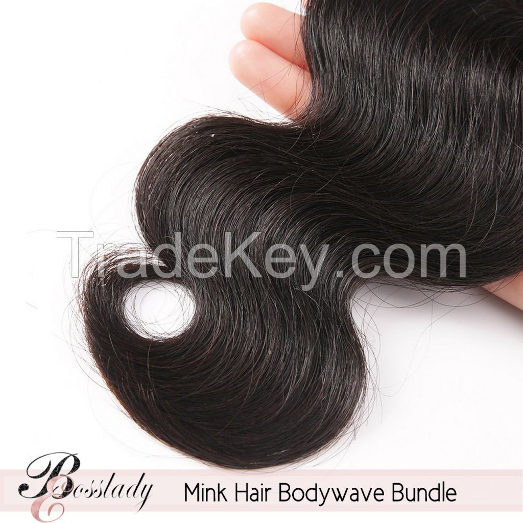 unprocessed human hair 10A bundle Bodywave