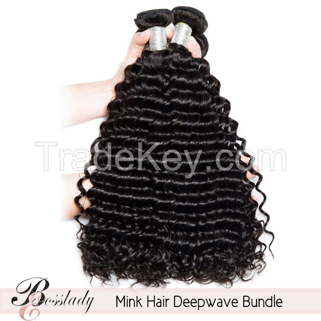 unprocessed human hair 10A bundle Deep