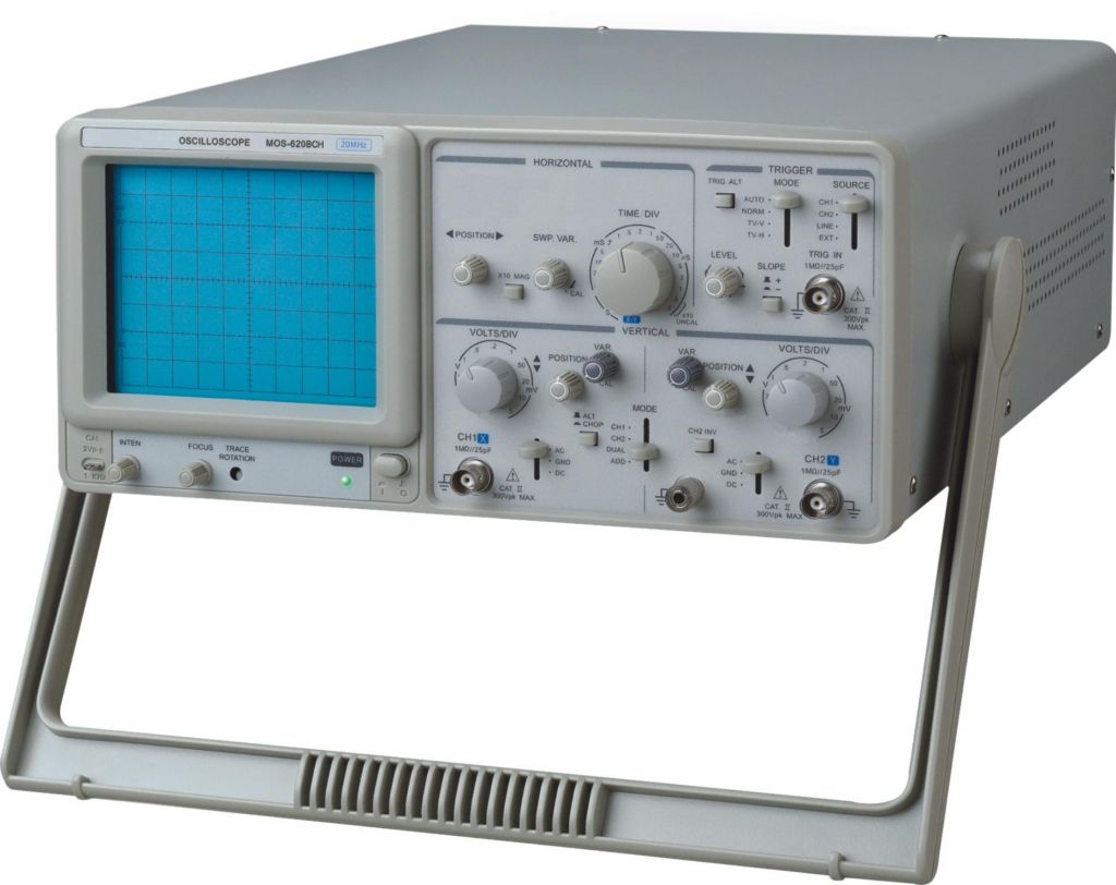 20Mhz dual channel analog oscilloscope