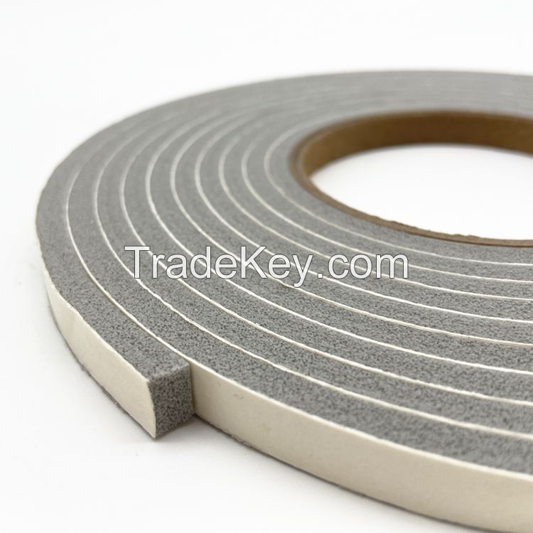 Medium Density Single Sided PVC Foam Tape Vinyl Foam Seal Tape For Gap Filling