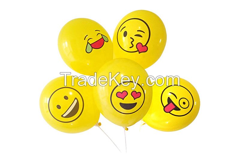 Custom Emoji Print Latex Balloon