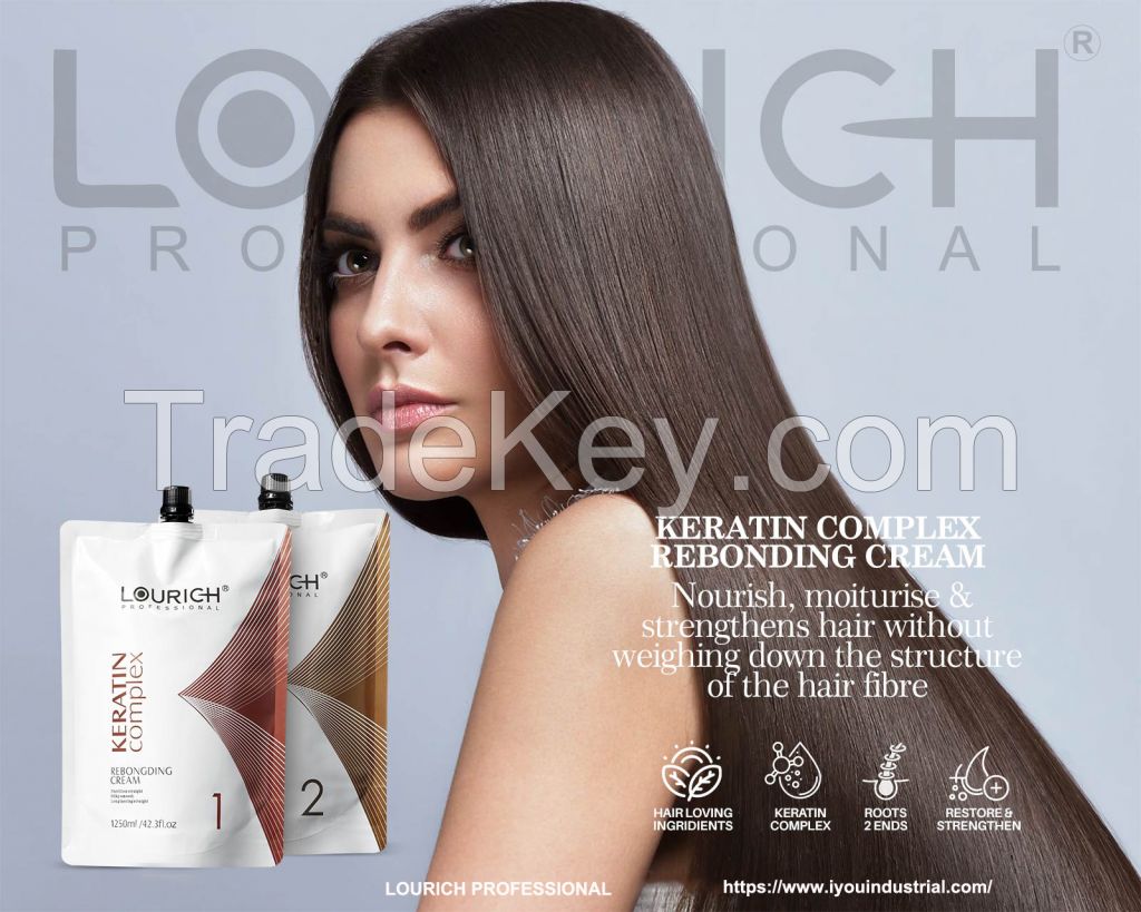 LOURICH hair rebonding cream hair straightening cream permanent 1250ml*2