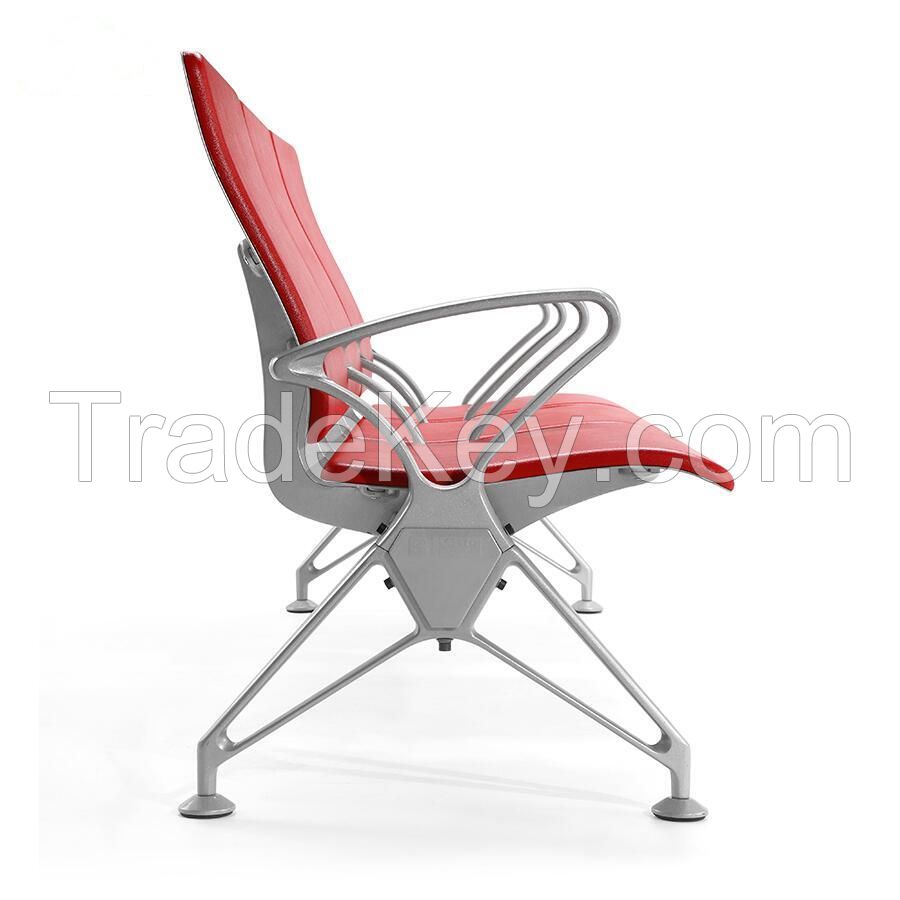 Mingle 3 Seat Pu Airport Chair Waiting Area Airport Seating Waiting Row Chair For Sale