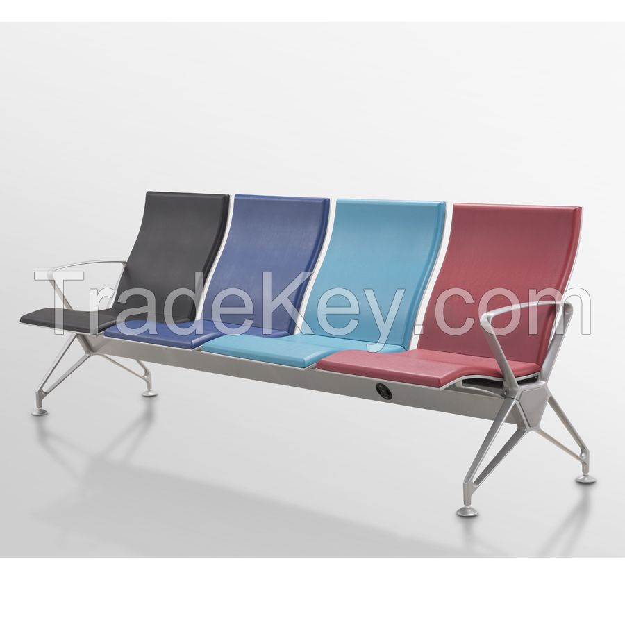 Hot Sale Airport Waiting Room Row Chairs Waiting Chair With 3 PCS USB Power Charging Port