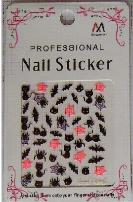 3D Animal MIX-packed Allhallowmas/Christmas Nail Sticker