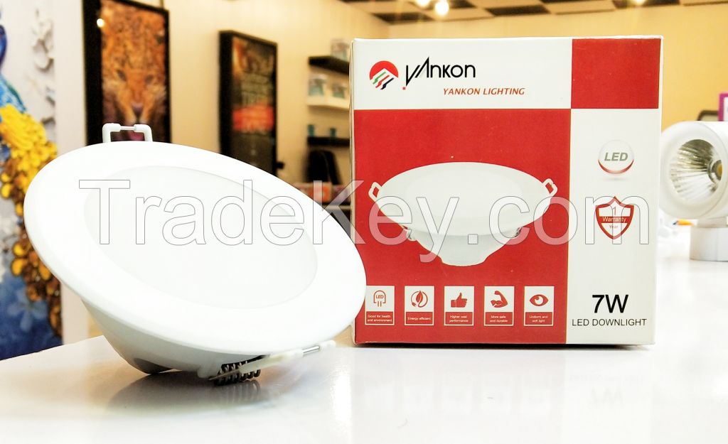 Yankon SMD Ceiling Downlights 7-watt (3-inch) (3000k, 4000k, 6500k)