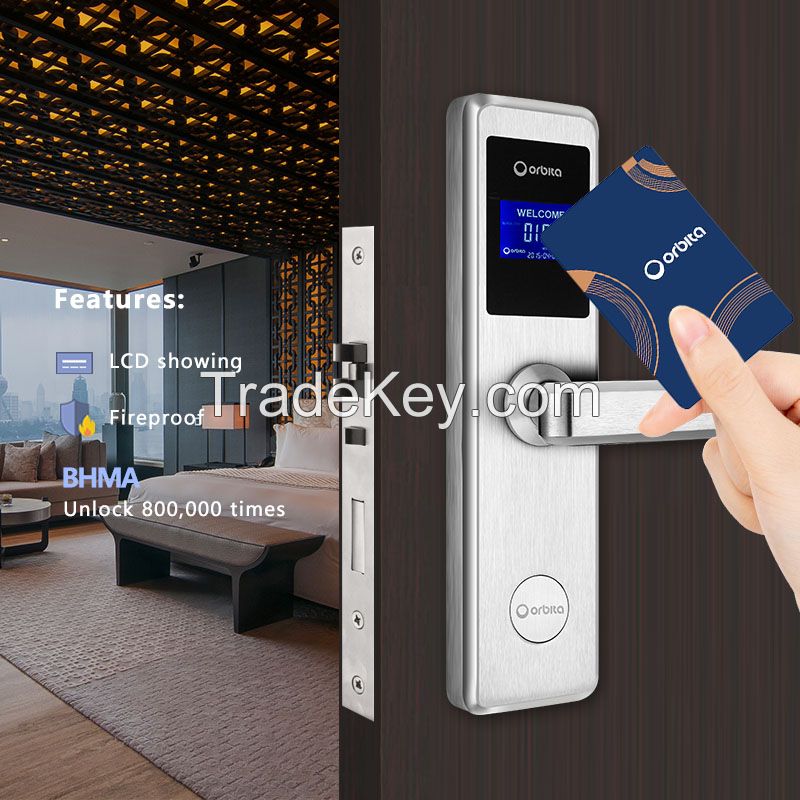 Orbita new fashion electronic smart card read hotel door electronic lock rfid card system