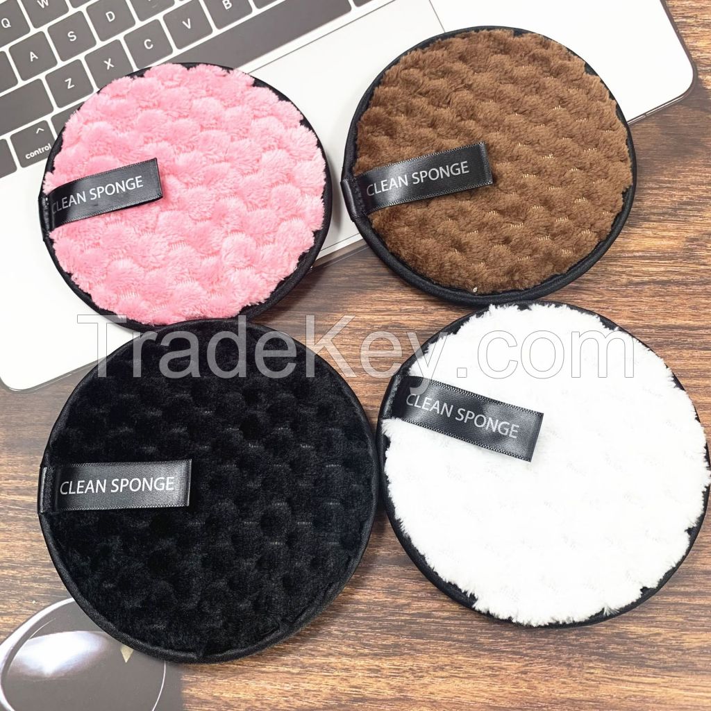 Custom logo design microfiber makeup remover pads