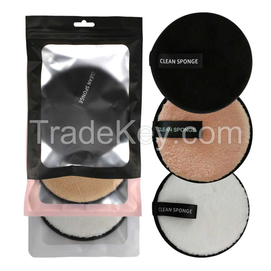 Custom logo design microfiber makeup remover pads