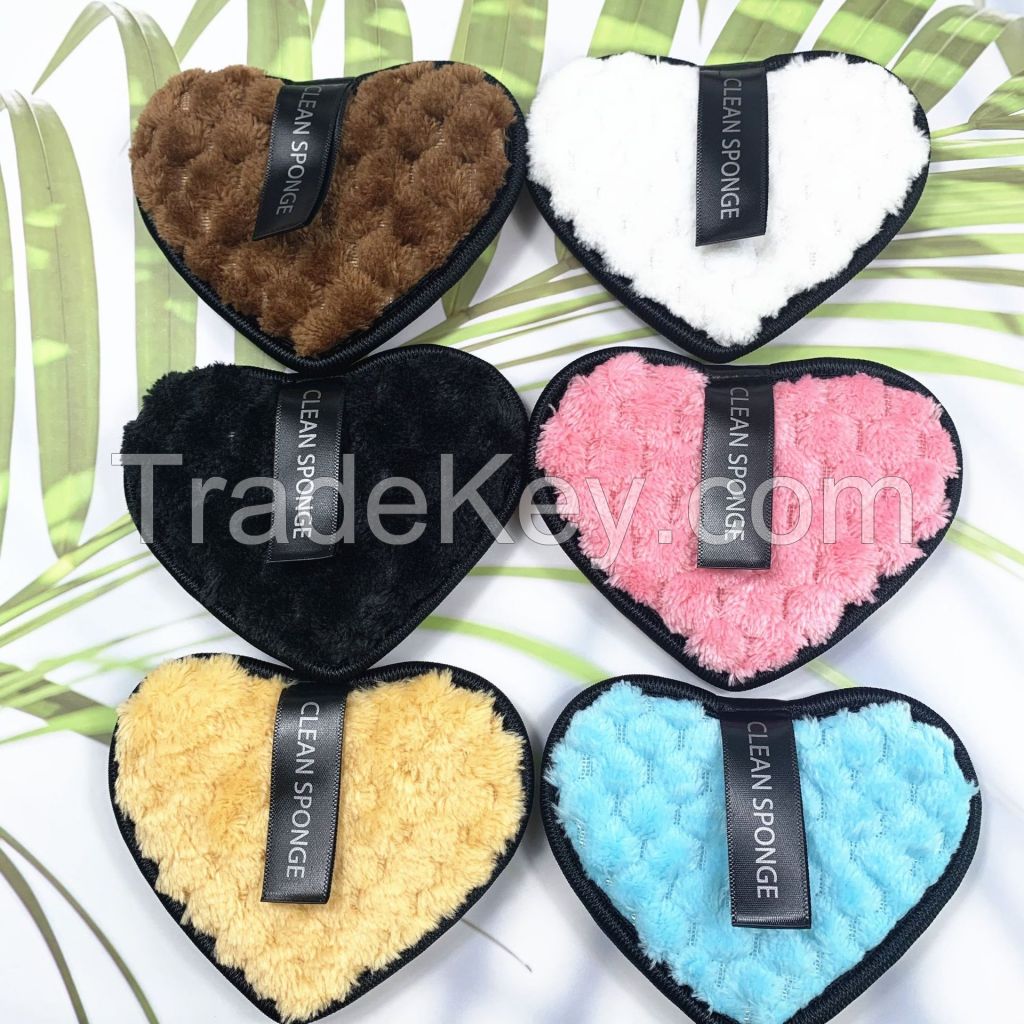 Custom logo design microfiber makeup remover pads