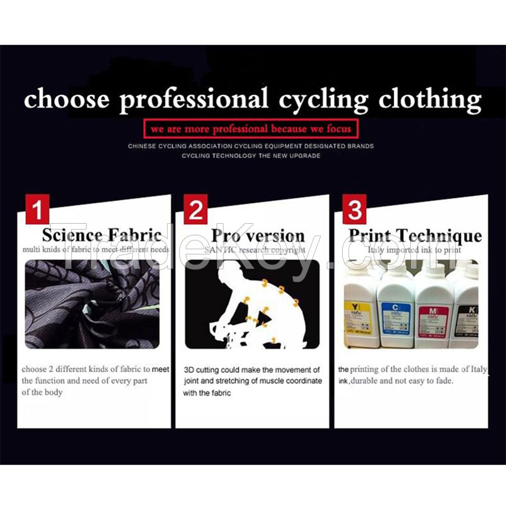 China cycling clothing suppliers welcome to come to wholesale and support customization