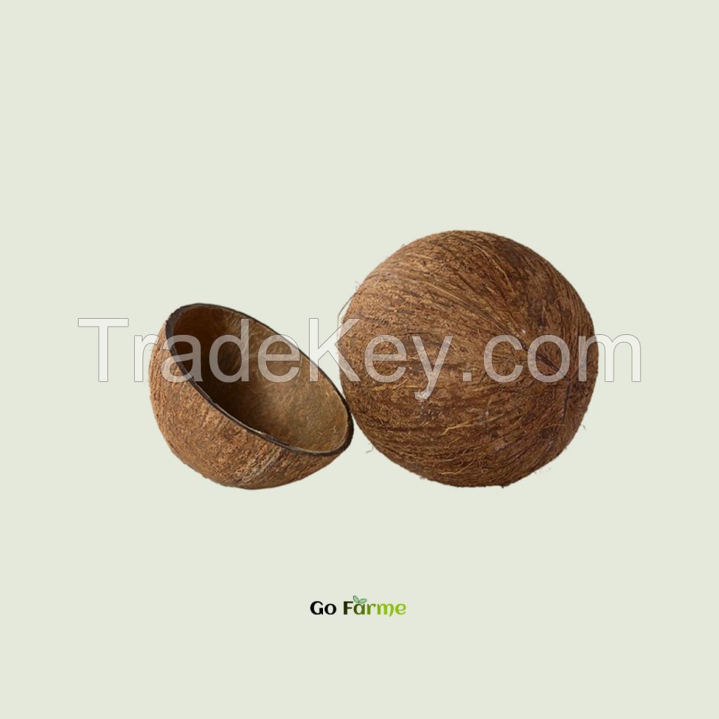 Raw coconut shell