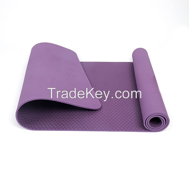 High Quality Anti Slip TPE 6mm Environmental Friendly Custom Printing Yoga Mat