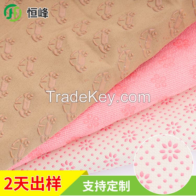 58â Width Eco-friendly PVC Dots Anit-slip Fabrics For Mattress Sold By The Yard