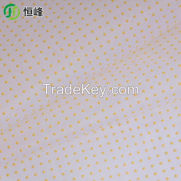 Dotted Non Slip Fabric, Slipper Dropping and Moulding Cloth, Black/ White/ Red/ Gray/ Coffee Color Anti Slip Cloth Fabric Supplies