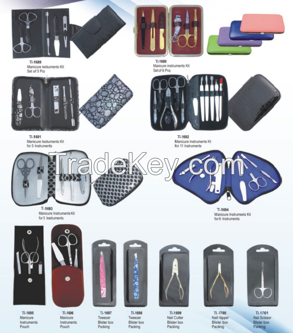 Manicure And Pedicure Instruments Kits