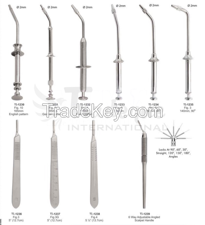 Amalgam instruments And scalpel handles