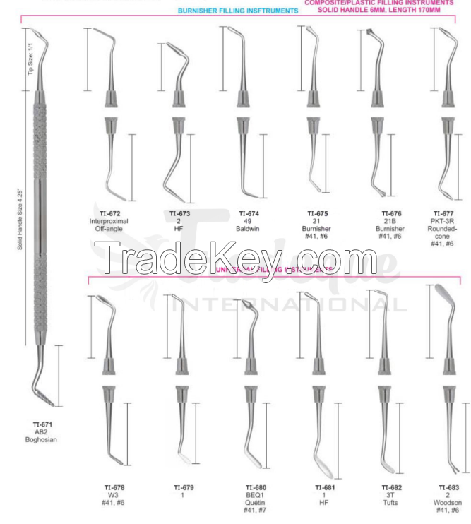 Dental Filling Instruments