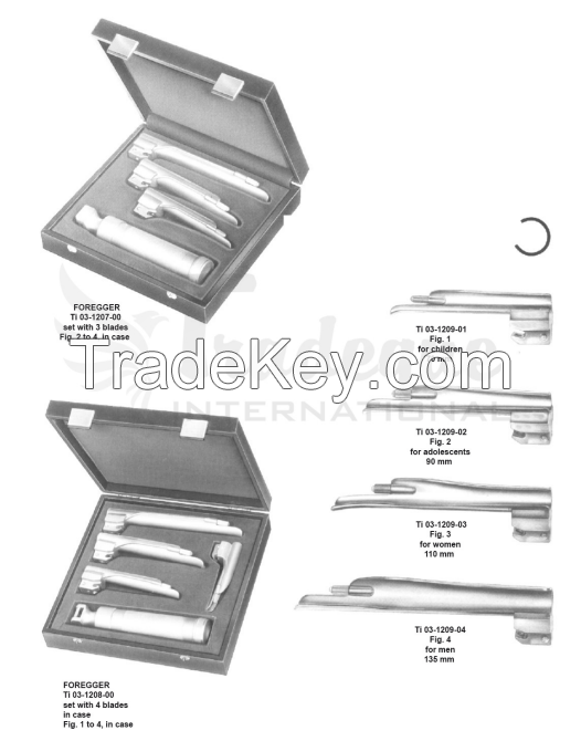 Anaesthesia Fiber optic Laryngoscopes And Accessories